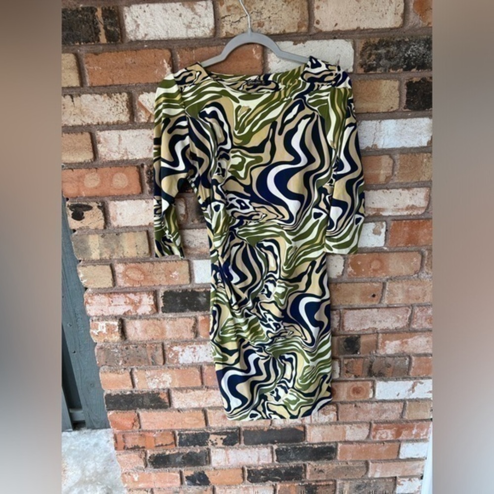 J. McLaughlin catalina print sheath mini dress Sz XS